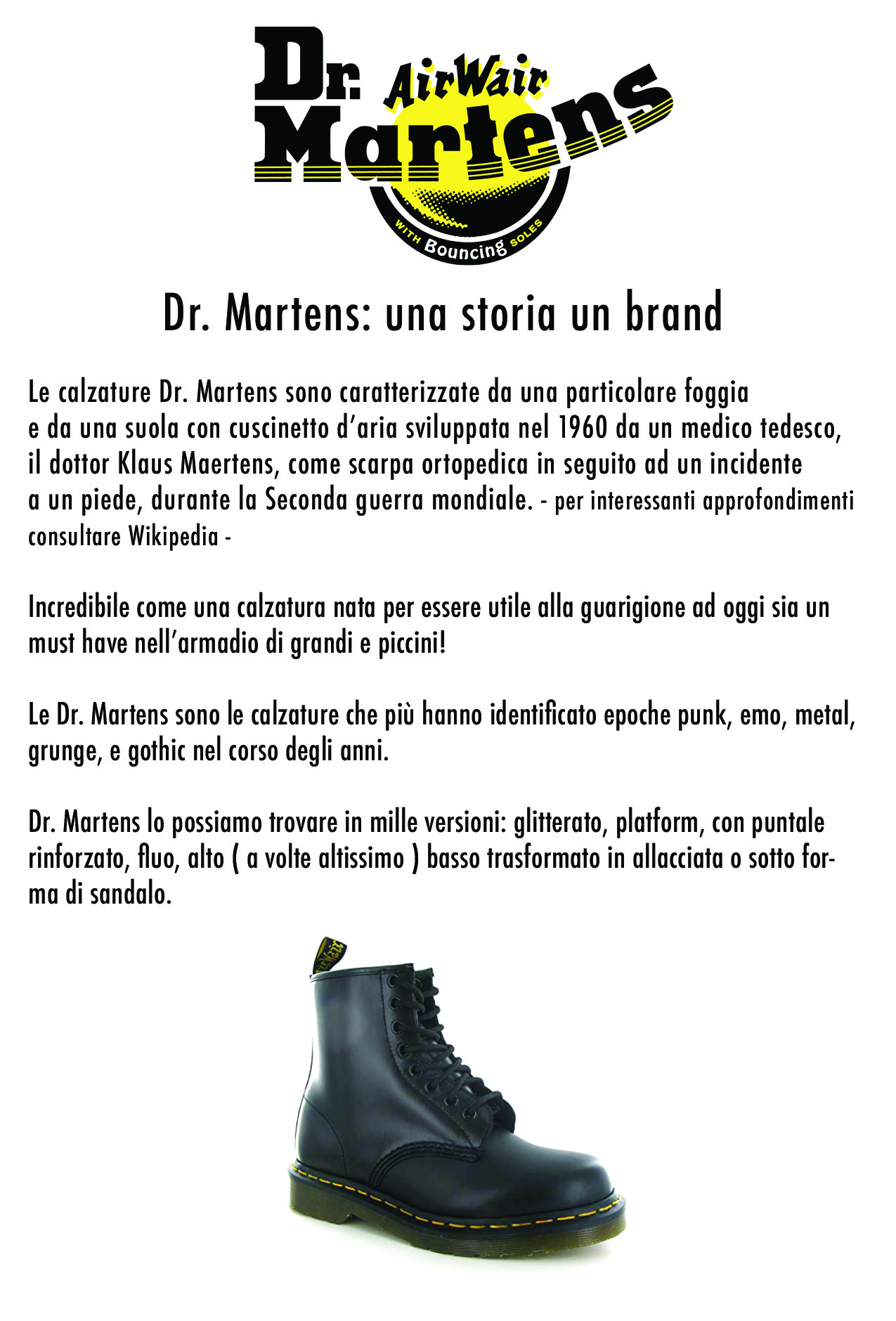 Dottor on sale martens storia